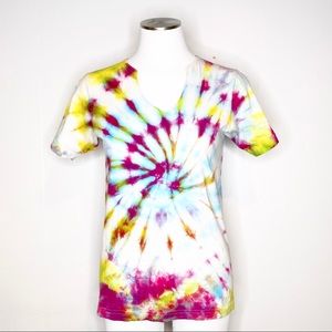 Vintage | Rad Tie-Dye Tshirt w/ Altered Neckline S